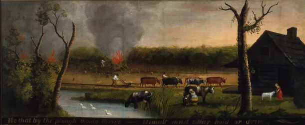He that by the plough would thrive? Himself must either hold or drive, c.1825-50